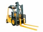 Forklift Truck Isolated Stock Photo