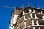 Construction Of A Multistory Building Stock Photo