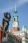 Fountain Of Apollo In Poznan Stock Photo