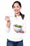 Do You Like Green Salad! Stock Photo