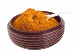 Curcuma On Bowl Stock Photo