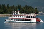 Constitution Paddle Steamer Cruising Along The Outer Harbour In Stock Photo