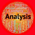 Analysis Word Shows Data Analytics And Analyse Stock Photo