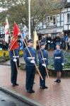 Memorial Service On Remembrance Sunday In East Grinstead Stock Photo