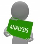 Analysis Folder Indicates Data Analytics And Organize 3d Renderi Stock Photo