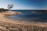 Honeymoon Bay In Freycinet National Park Stock Photo