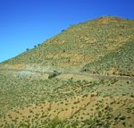 Hill In   Africa Morocco The Atlas Valley Dry Mountain Ground Is Stock Photo