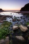 Beautiful Beach In Portugal Stock Photo