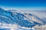 Deogyusan Mountains In Winter, Korea Stock Photo