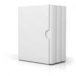 Blank Book Cover Box Stock Photo