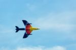 Hawker Hunter Miss Demeanour Aerial Display At Airbourne Stock Photo