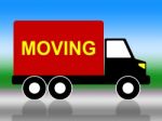 Moving House Represents Change Of Address And Lorry Stock Photo