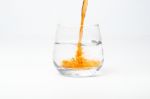 Ice Tea In Glass Stock Photo