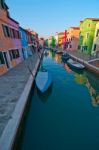 Italy Venice Burano Island Stock Photo