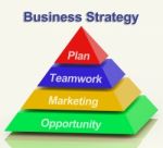 Business Strategy Pyramid Stock Photo