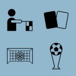 Soccer Icon Set Stock Photo