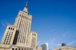 Palace Of Culture And Science In Warsaw Poland Stock Photo