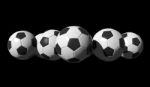 3d Rendered Soccer Balls Stock Photo