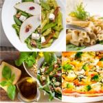 Healthy And Tasty Italian Food Collage Stock Photo