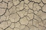 Ground Parched By Drought In The Country Stock Photo