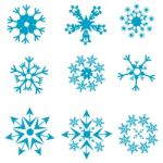 Snowflakes Icon Stock Photo