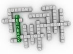 3d Feedback Concept Word Cloud Stock Photo