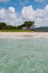 Deserted Beach At Vieux Fort Stock Photo