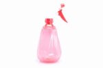 Red Bottle Spray On White Background Stock Photo