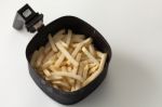 Freeze Fries French Close Up Flat Lay Stock Photo