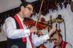 Hungarian Folk Night In Budapest Stock Photo