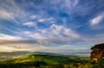 Farmland In Val D'orcia Tuscany Stock Photo