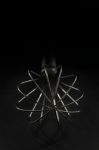 Eggbeater On Black Background Stock Photo