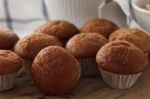 Banana Cake Honey Sweet Pastries Dessert Eating Yummy Bakery Rustic Still Life Stock Photo