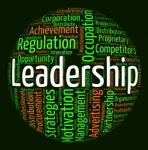 Leadership Word Indicates Control Guidance And Text Stock Photo