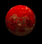 Red Planet Stock Photo