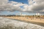 Santa Monica Beach Stock Photo