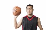 Asian Basketball Player Stock Photo