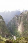 Mountains And Urubamba River Stock Photo