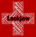 Lockjaw Word Shows Poor Health And Affliction Stock Photo