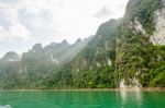 Beautiful High Mountains And River Stock Photo