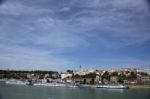 Belgrade, Capital Of Serbia, View From The River Sava Stock Photo