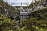 Sanctuary Of Our Lady, Las Lajas, Colombia Stock Photo