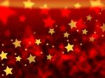 Orange Stars Background Means Brightness In Heavens
 Stock Photo