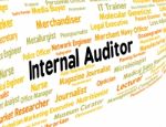 Internal Auditor Representing Occupations Career And Word Stock Photo