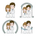 Wedding Illustration Stock Photo