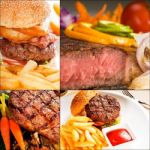 Beef Dishes Collage Stock Photo