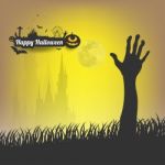 Happy Halloween Message Design Background,card,  Illustrat Stock Photo