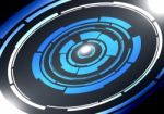 Abstract Technology Circles  Background Stock Photo