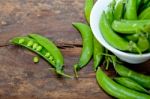 Hearthy Fresh Green Peas Stock Photo