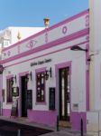 Albufeira, Southern Algarve/portugal - March 10 : View Of A Pink Stock Photo